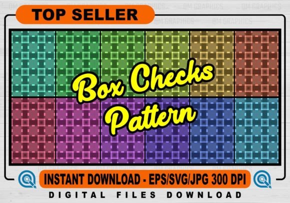 BOX CHECKS MULTICOLOR Seamless Pattern P Graphics and Freebies