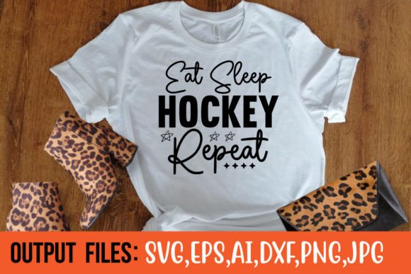 Eat Sleep Hockey Repeat Embroidery Design Review