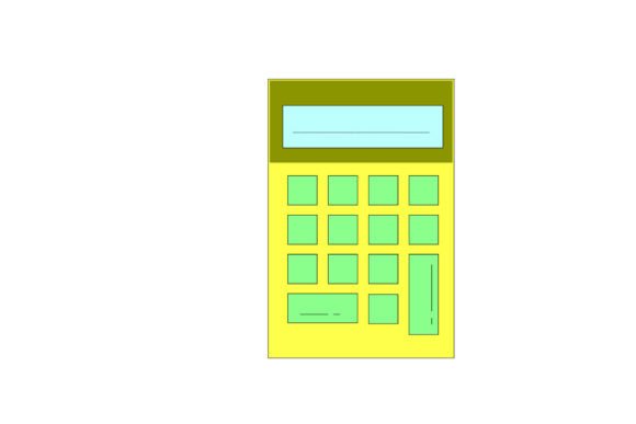 Flat Icon Yellow Color Calculator Graphics Freebies