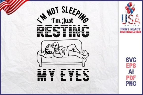 I’m Not Sleeping I’m Just Resting My Eyes Embroidery Review