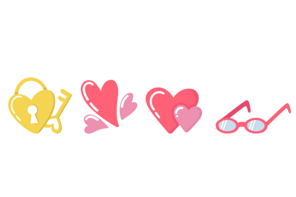 Set Decoration Valentine Creative Graphics and Freebies Review