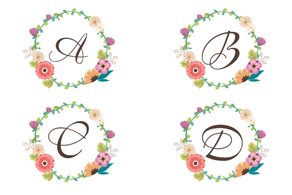 Set Design Monogram Flower: Graphics and Freebies Review